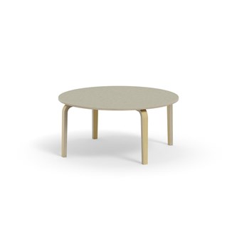 Bord Arcus akustik linoleum björk ø 120 cm