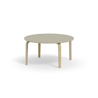 Bord Arcus akustik linoleum björk ø 120 cm