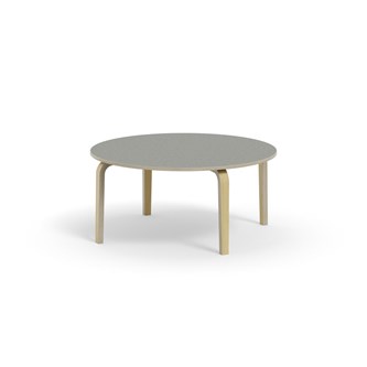 Bord Arcus akustik linoleum björk ø 120 cm