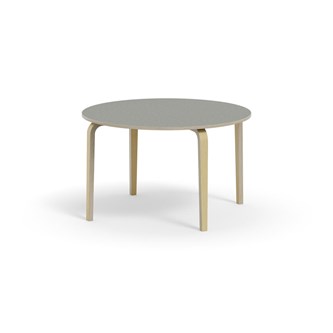 Bord Arcus akustik linoleum björk ø 120 cm