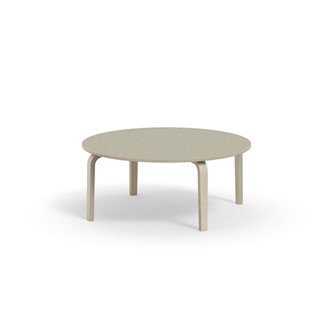 Bord Arcus akustik linoleum vitpig. björk ø 120 cm