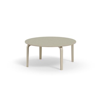 Bord Arcus akustik linoleum vitpig. björk ø 120 cm