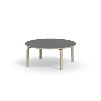 Bord Arcus akustik linoleum vitpig. björk ø 120 cm