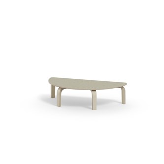 Bord Arcus akustik linoleum björk halvrunt 120-60 cm