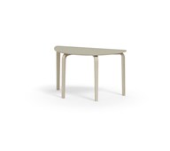 Bord Arcus akustik linoleum vitpig. björk halvrunt 120-60 cm