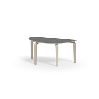 Bord Arcus akustik linoleum björk halvrunt 120-60 cm