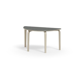 Bord Arcus akustik linoleum björk halvrunt 120-60 cm