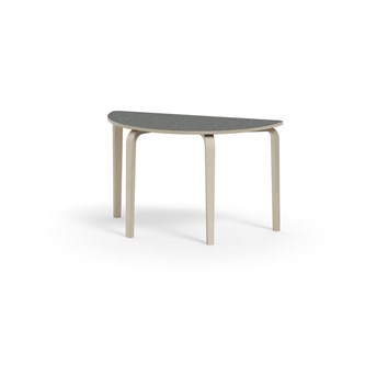 Bord Arcus akustik linoleum björk halvrunt 120-60 cm