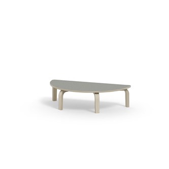 Bord Arcus akustik linoleum björk halvrunt 120-60 cm