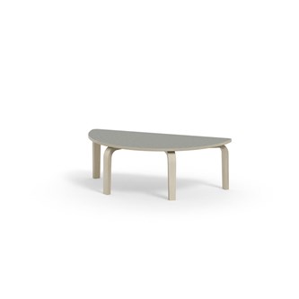 Bord Arcus akustik linoleum björk halvrunt 120-60 cm