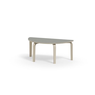 Bord Arcus akustik linoleum björk halvrunt 120-60 cm