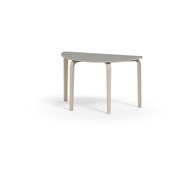 Bord Arcus akustik linoleum björk halvrunt 120-60 cm