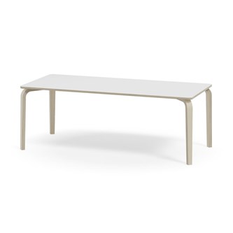 Bord Arcus FSC laminat vitpig. björk 180x80 cm