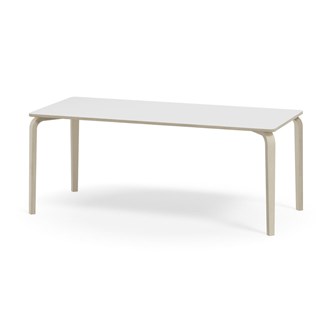 Bord Arcus FSC laminat vitpig. björk 180x80 cm