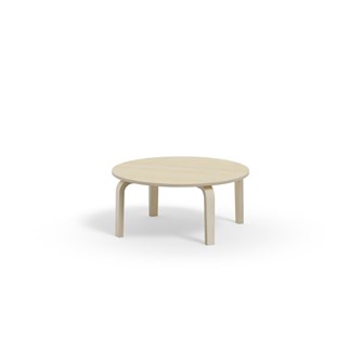 Bord Arcus FSC akustiklaminat vitpig. björk ø 90 cm