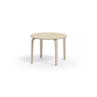 Bord Arcus FSC akustiklaminat vitpig. björk ø 90 cm