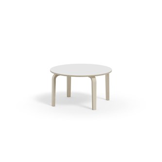 Bord Arcus FSC akustiklaminat vitpig. björk ø 90 cm