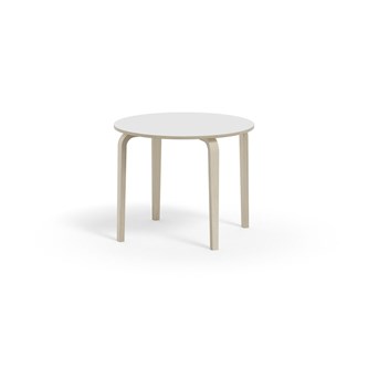 Bord Arcus FSC akustiklaminat vitpig. björk ø 90 cm