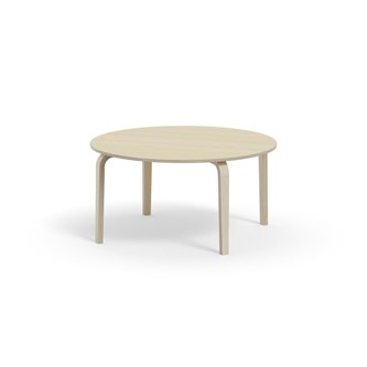 Bord Arcus FSC laminat vitpig. björk ø 120 cm