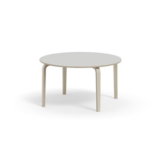 Bord Arcus FSC laminat vitpig. björk ø 120 cm