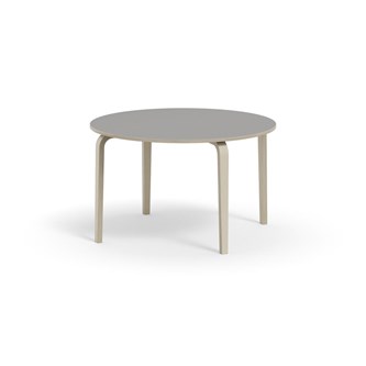 Bord Arcus FSC laminat vitpig. björk ø 120 cm