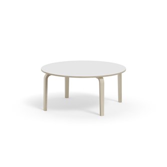 Bord Arcus FSC laminat vitpig. björk ø 120 cm