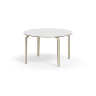 Bord Arcus FSC laminat vitpig. björk ø 120 cm