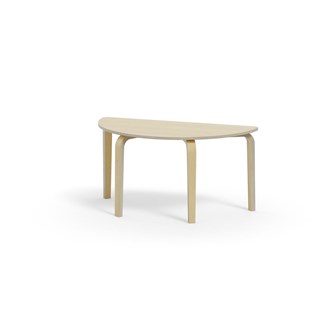 Bord Arcus FSC HPL björk halvrunt 120-60 cm
