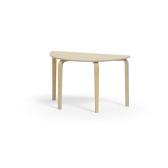 Bord Arcus FSC HPL björk halvrunt 120-60 cm