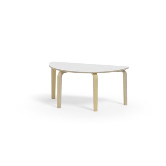 Bord Arcus FSC HPL björk halvrunt 120-60 cm