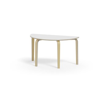 Bord Arcus FSC HPL björk halvrunt 120-60 cm