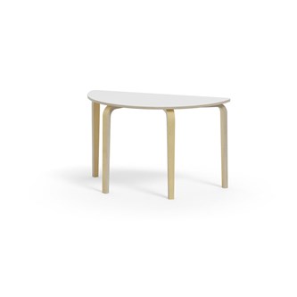Bord Arcus FSC HPL björk halvrunt 120-60 cm