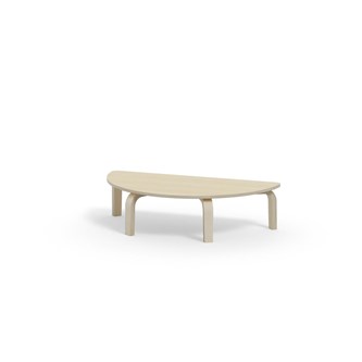 Bord Arcus FSC akustiklaminat vitpig. björk halvrunt 120-60 cm