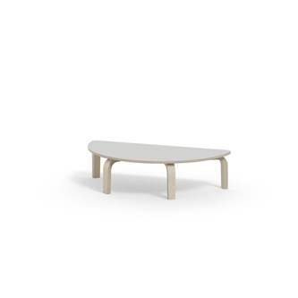 Bord Arcus FSC akustiklaminat vitpig. björk halvrunt 120-60 cm