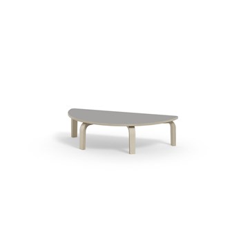 Bord Arcus FSC akustiklaminat vitpig. björk halvrunt 120-60 cm