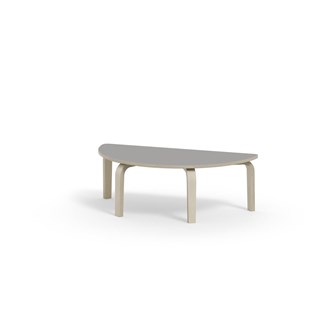 Bord Arcus FSC akustiklaminat vitpig. björk halvrunt 120-60 cm