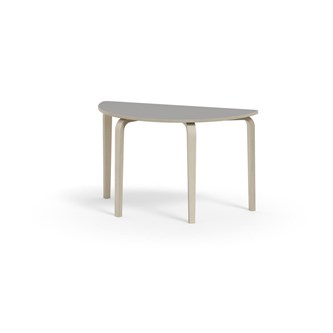 Bord Arcus FSC akustiklaminat vitpig. björk halvrunt 120-60 cm