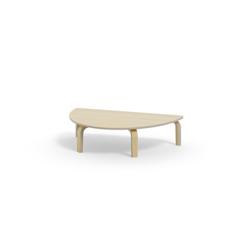 Bord Arcus FSC laminat björk halvrunt 120-80 cm