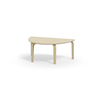 Bord Arcus FSC laminat björk halvrunt 120-80 cm