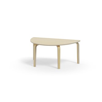 Bord Arcus FSC laminat björk halvrunt 120-80 cm