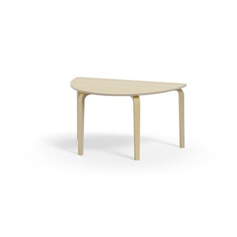 Bord Arcus FSC laminat björk halvrunt 120-80 cm