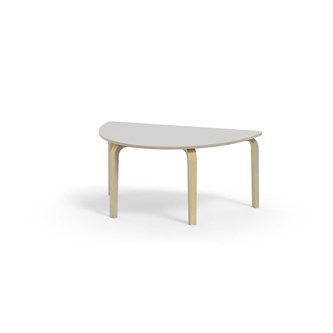 Bord Arcus FSC laminat björk halvrunt 120-80 cm