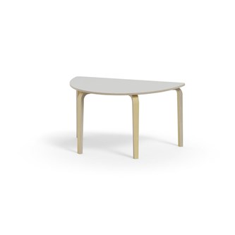 Bord Arcus FSC laminat björk halvrunt 120-80 cm