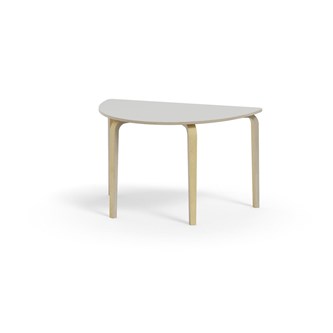 Bord Arcus FSC laminat björk halvrunt 120-80 cm