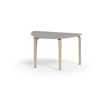 Bord Arcus FSC laminat björk halvrunt 120-80 cm