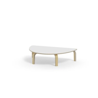 Bord Arcus FSC laminat björk halvrunt 120-80 cm