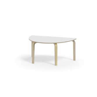 Bord Arcus FSC laminat björk halvrunt 120-80 cm