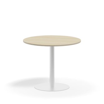 Pelarbord Pilastro FSC BX ø 90 cm HPL vitt stativ