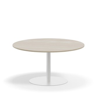 Pelarbord Pilastro FSC BX ø 120 cm akustiklaminat vitt stativ