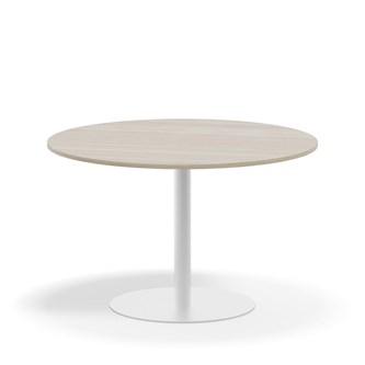 Pelarbord Pilastro FSC BX ø 120 cm akustiklaminat vitt stativ